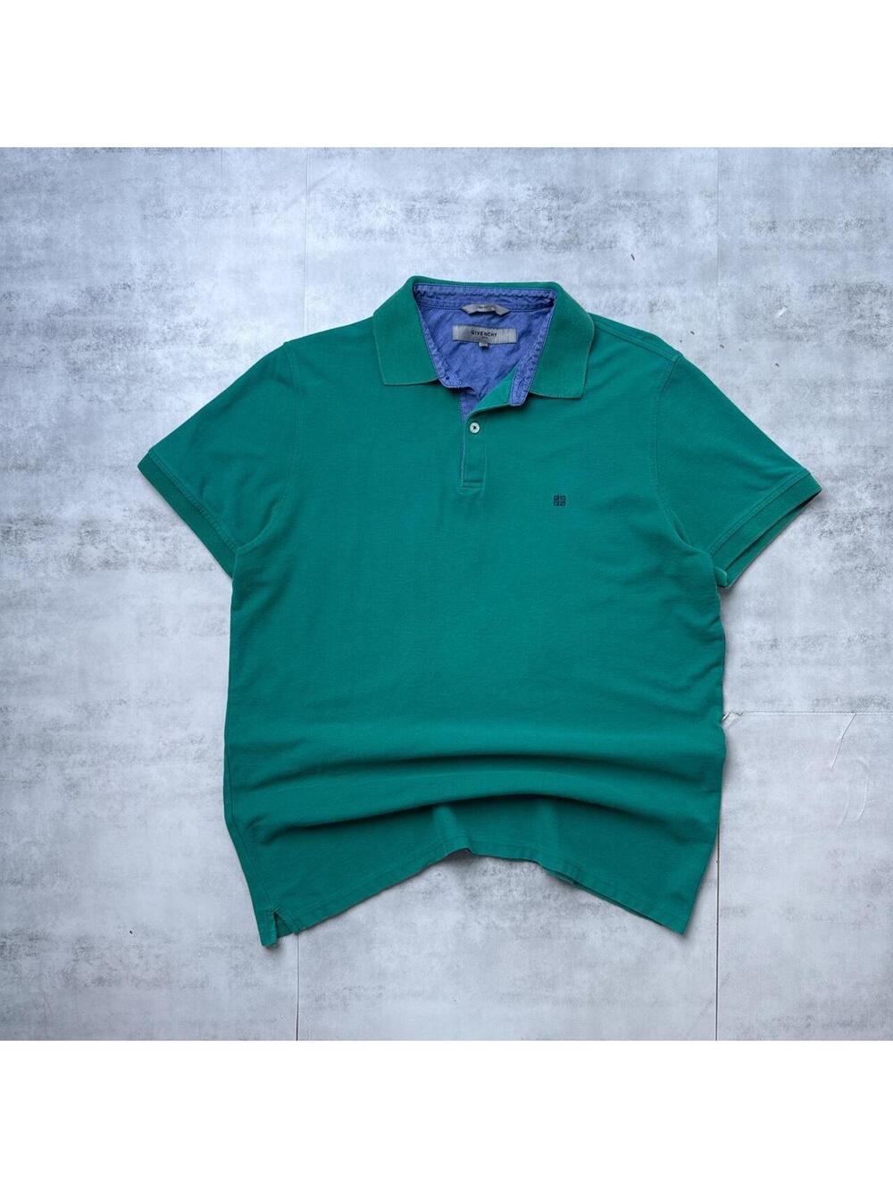 Y2K Givenchy 00s Green Polo Shirt
